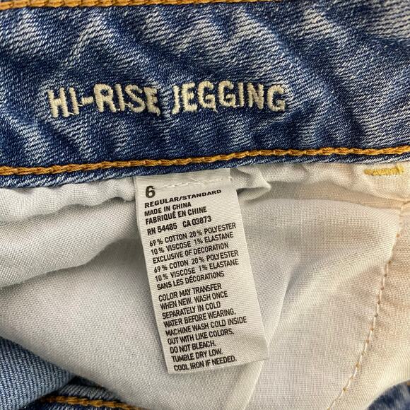 American Eagle Outfitters Women’s Size‎ 6 Hi-Rise Jeggings Light Wash - Picture 7 of 12